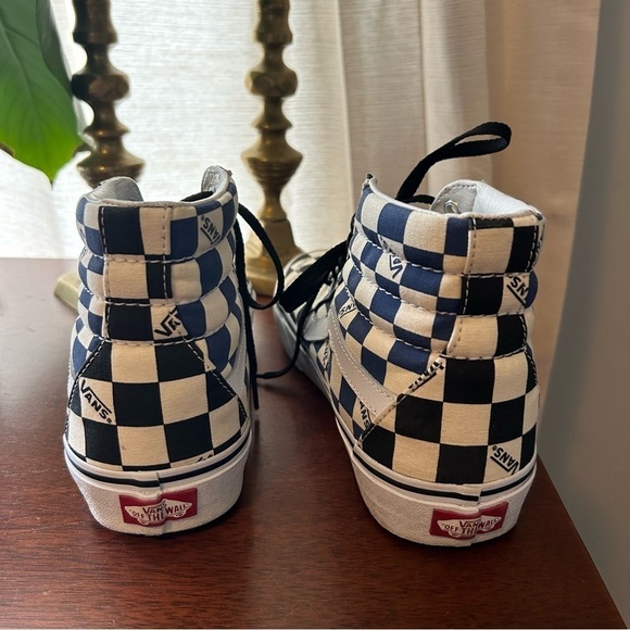 VANS Sk8-Hi Big Check - Black Navy - Picture 9 of 10